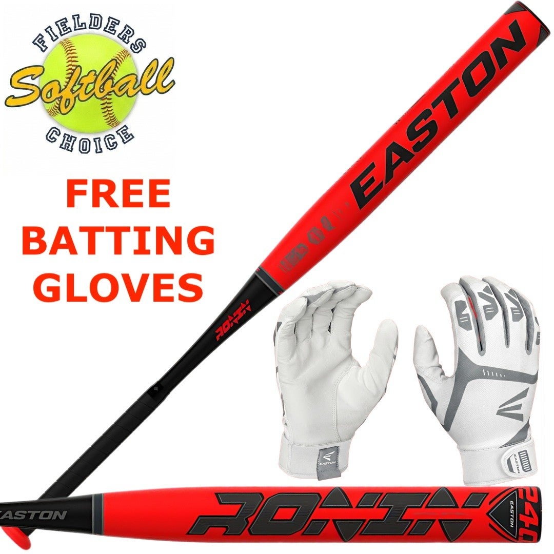 Easton RONIN 240 Softball Bat w/FREE Batting Gloves | FIELDERS CHOICE